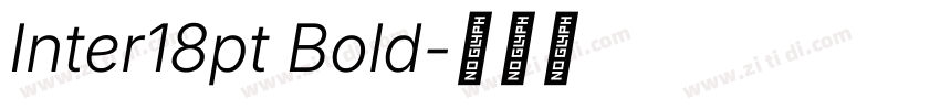Inter18pt Bold字体转换